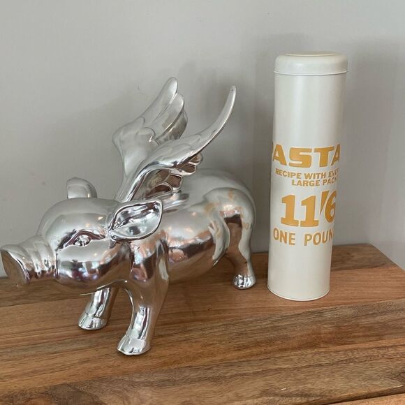 🇬🇧VINTAGE style metal pasta container - Picture 1 of 13